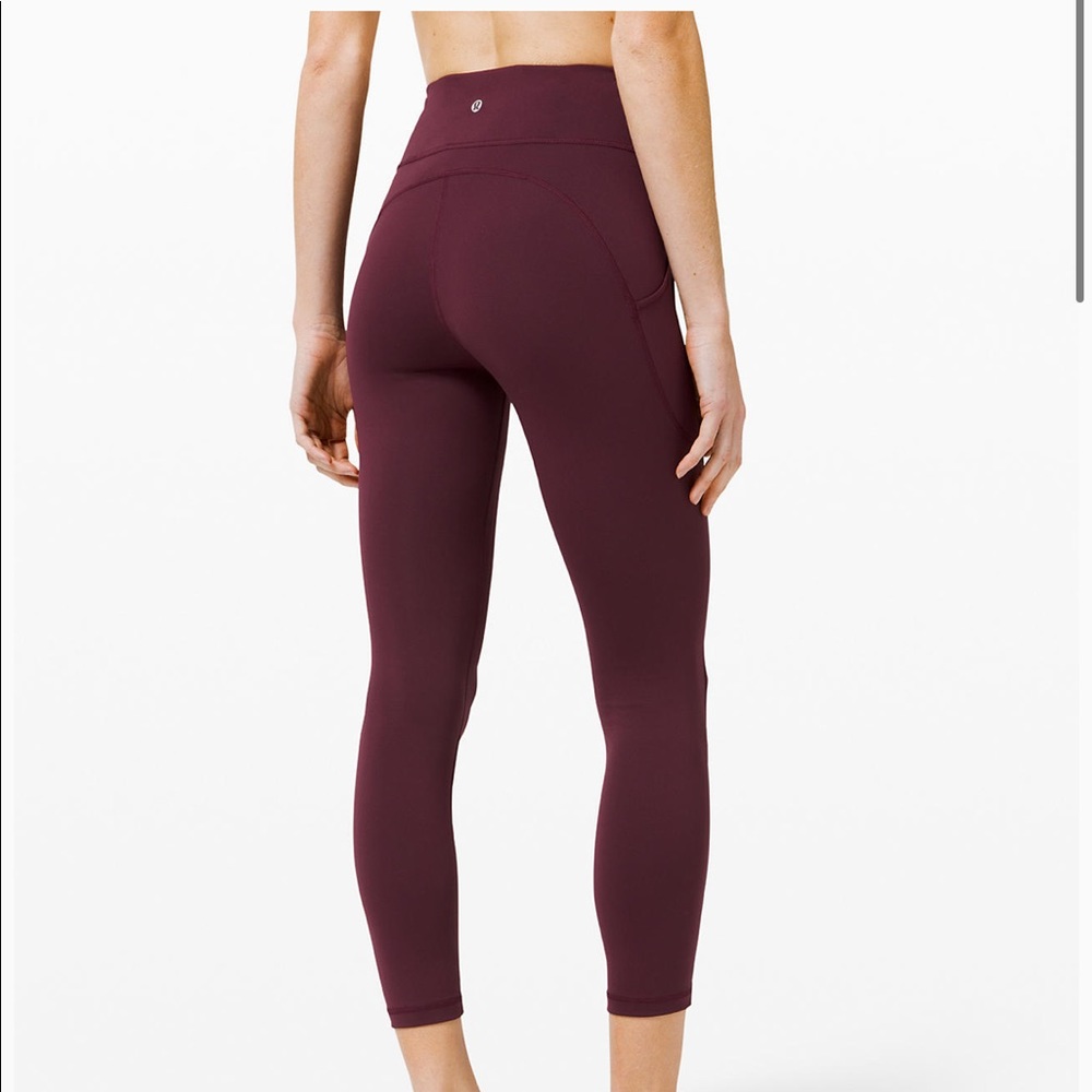 Lululemon invigorate high rise tight 25, size 6